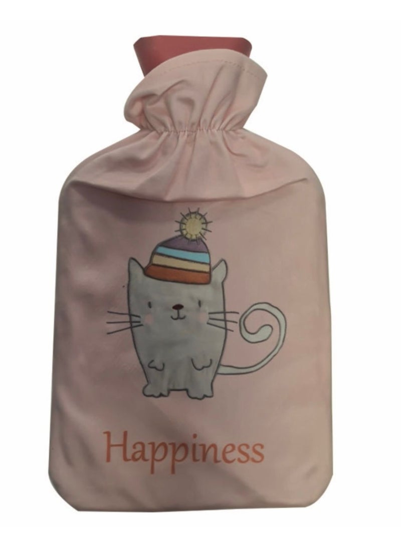 قربة ماء مبطنة بالصوف الناعم - مطاط- (ساخن/بارد).